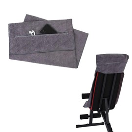 TJHypenete Fitness Towel, 135x50 cm Microfiber Gym Towel with Zip Pocket, Soft and Absorbent Sports Towel, Fast Drying Exercise Towels, Workout Sweat Towel for Yoga, Sport, Running, Fitness Training