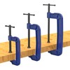 KARRYTON C Clamps set(4"+6"+8"), Large Deep Throat Ductile Iron C-Clamp