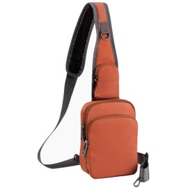 Keanoo Crossbody Bag with Locking Zippers Anti-theft Crossbody Bags for Women Men RFID Blocking Sling Fanny Pack for Travel