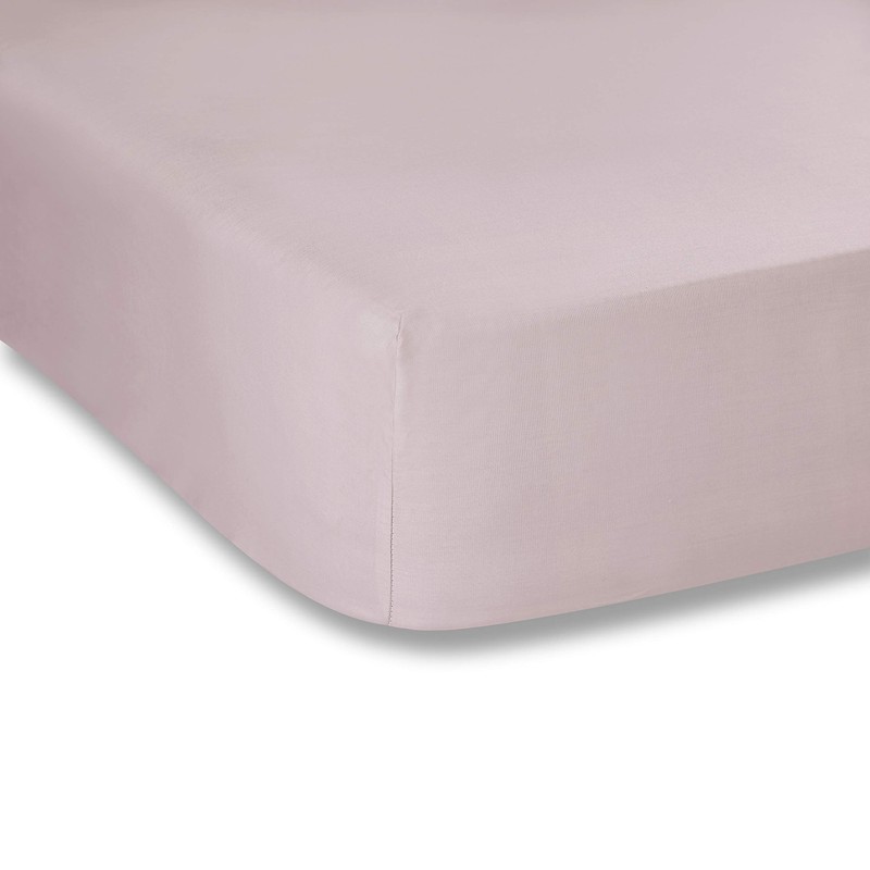 Plain Dyed Pink Fitted Sheet 105x200cm 100% Cotton Percale