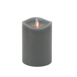 Boston Warehouse Mystique 360-Degree Flameless Pillar Candle, 5-Inch, Gray