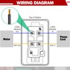 Dreyoo 2 Pcs 120V/230V Dual Voltage Single Phase On/Off Switch,
