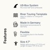 Eisbach Riders US-Box Flexible SUP River Fin - Touring River