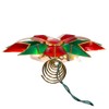 Kurt Adler 9.5-Inch UL 10-Light Red & Green Poinsettia Treetop