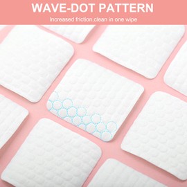 C12rtive Lint Free Nail Wipes,500PCS AB Side Design Ultra-Absorbent Cotton Nail Wipes for Soaking Up Gel Nail Polish Remover,Tough and Soft Wipes for Acrylic Gel Nails,Home Salon & DIY