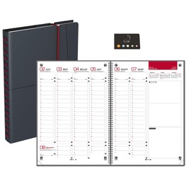 Oxford Weekly Planner 2019 - Oxford - Black 15 x 21 cm + 1 Stylus Touch Flower