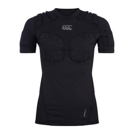 Canterbury Gilet da rugby Pro Protection da donna, protegge petto e spalle, traspirante, leggero e flessibile, nero, taglia 42