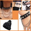 smatime Pointed Punk Rivets Metal Killer Rivets Cone Spikes Studs