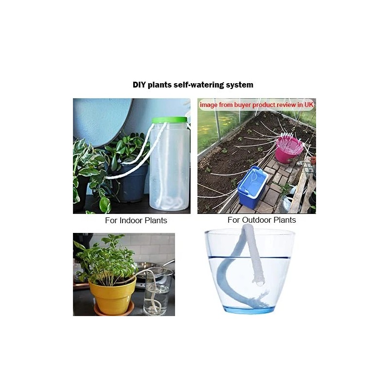 Orimerc 50Ft 1/4 Inch Plants Self Watering Capillary Wick Rope
