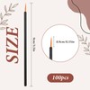 100 Pcs Eyeliner Brushs,Eyeliner Brushes Fine Point with Storage Box,Makeup