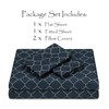 Chanasya Premium Quatrefoil Print Geometric Patterned King Size Bed Sheet