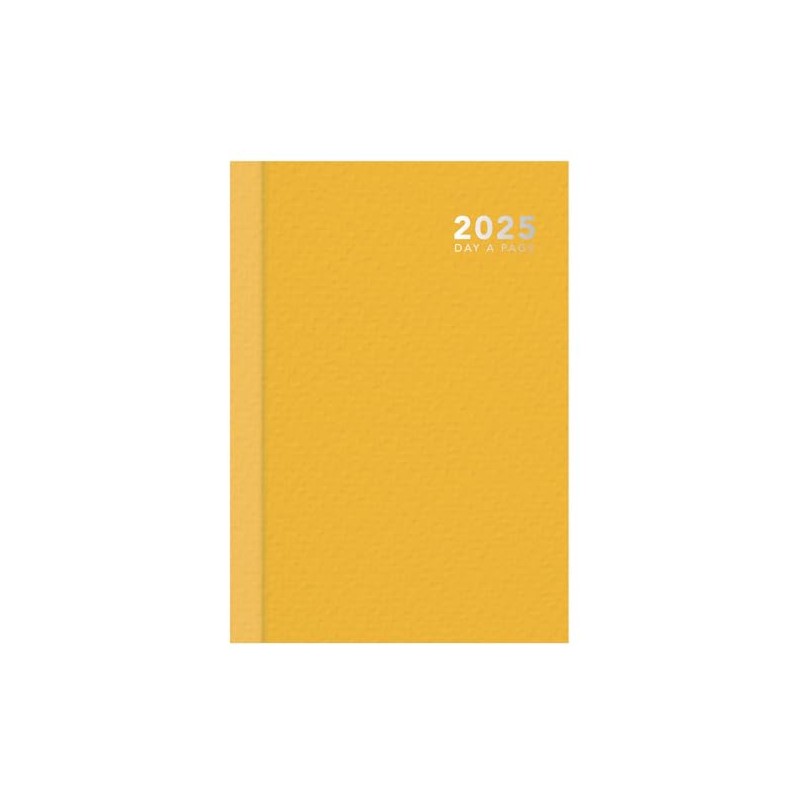 2025 Orange A6 Hardcover Diary Week Day to Page Desk