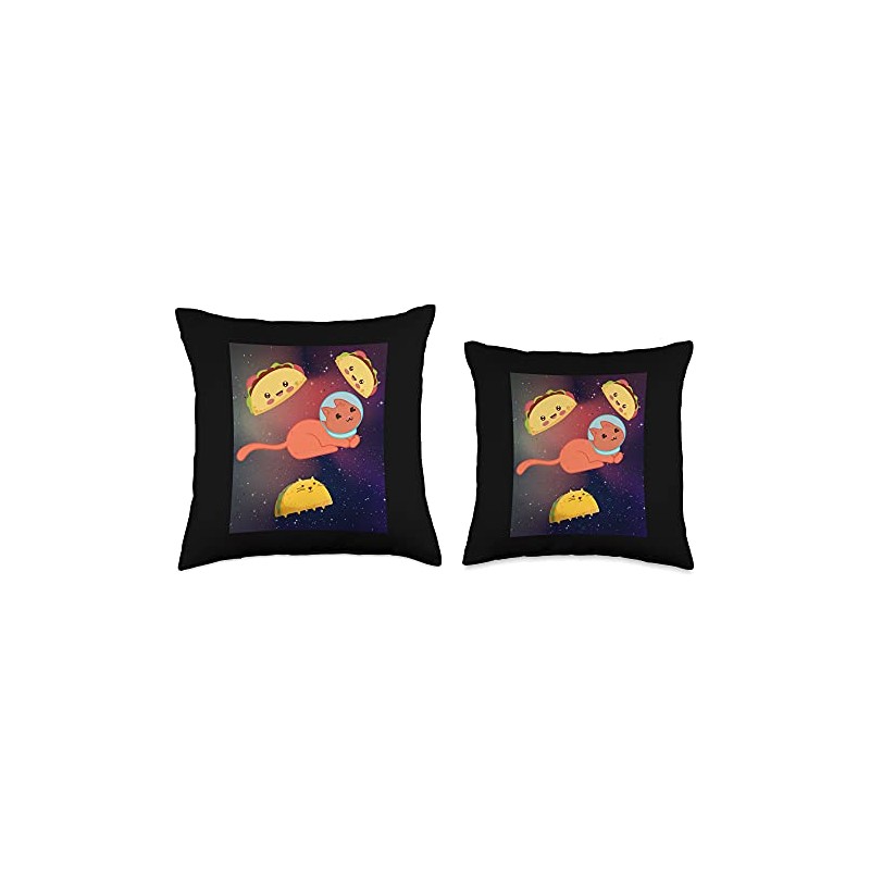 Astronaut Space Cat Taco Themed Gift Kitten Pet Animal Throw