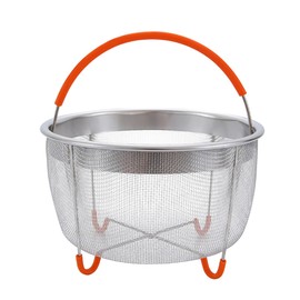 304 Stainless Steel Steam Net Basket Pressure Pot Steam Basket Fruit and Vegetable Drain Basket