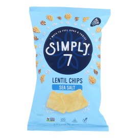 UD_Simply 7 Case of 12 4 Oz Sea Salt Lentil Chips Bean Snacks
