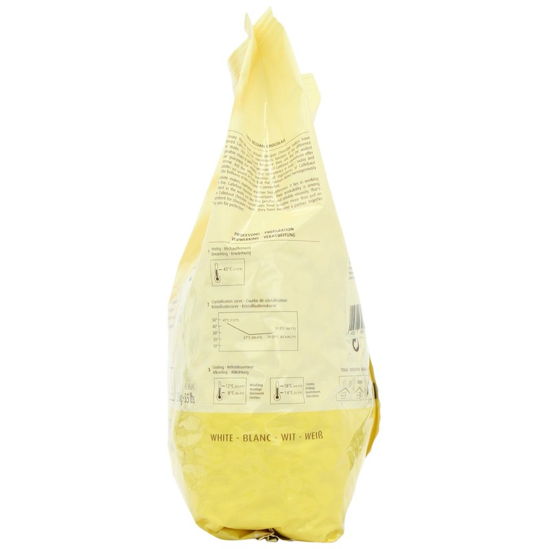 Callebaut - W2 White Chocolate Callets - 5.5 lb Bag