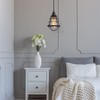 Industrial Pendant Light INNOCCY Edison Hanging Cage Pendant Lights E26