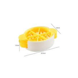 Egg Cutter, Egg Cutter, 3-in-1 Slicer, Egg Slicer, Egg Separator, Egg Cutting Tool, Kitchen Accessories (Yellow)