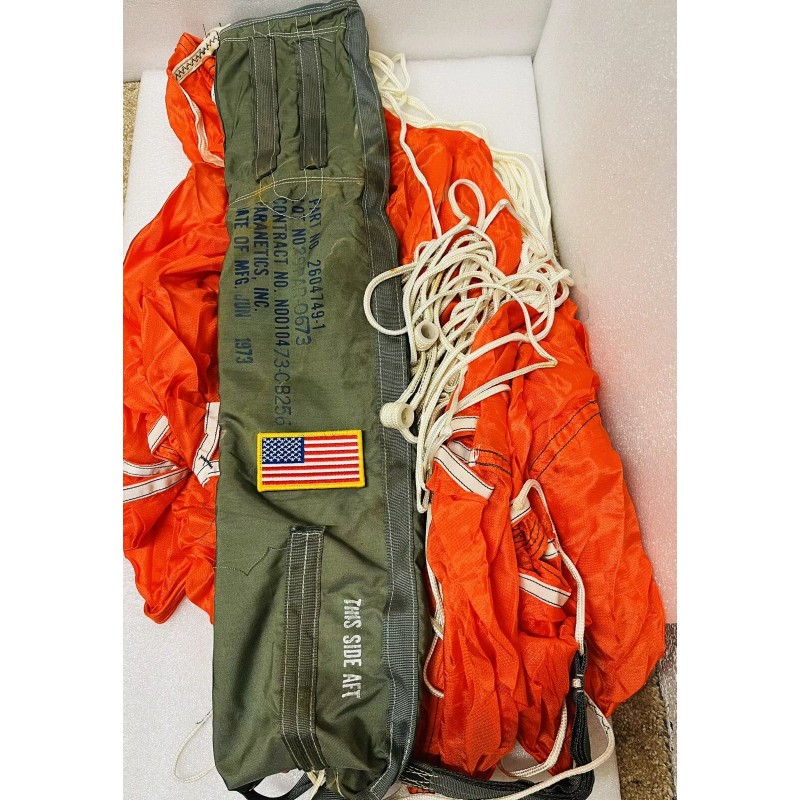 USGI Vietnam Era New 64” Diameter Parachute/Sea Anchor