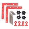2 Pack Corner Clamps for Woodworking, Right Angle Clamp Positioning
