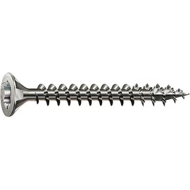 Spax 4CUT 1197000350163 Universal Screw, Countersunk T-Star Plus Fully Threaded, Stainless Steel Rust- A2, 1.4567, 1197000600503