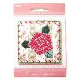 Wright's Rose Quilt Square 3" x 3" Iron On Applique wp-369