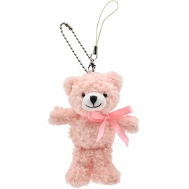 KANARU L5870832 Koopy Bear Lanyard Key Chain, Salmon Pink