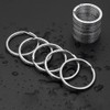 100 Pack Small Keyring Rings Hoops, 20mm /0.79 Inch Silver