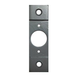 Don-Jo Door Conversion Plate CV 2414 Silver Lacquer Finish 4-1/4 Inch Ht Convert To Cylindrical Lock Prep