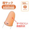 プラス 指サック 抗菌B 中 50個箱 KM-202H 35-965