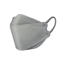 【2個セット】興和 三次元ダイヤモンドマスク フリーサイズ 5枚入 グレー