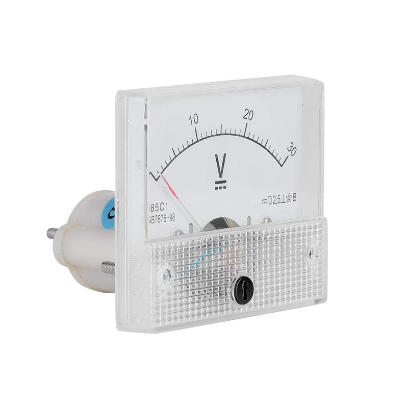 Analog Panel Meter with 2.5 Accuracy DC 0-30V Voltage Display