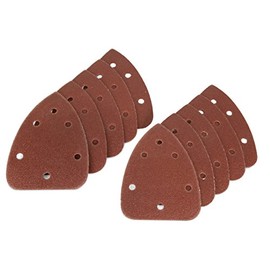 WEN 6301SP240 Detailing Palm Sander 240-Grit Hook & Loop Sandpaper (10 Pack)