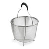Polder 8 inch Strainer and Steamer Insert Basket, Stainless Steel,