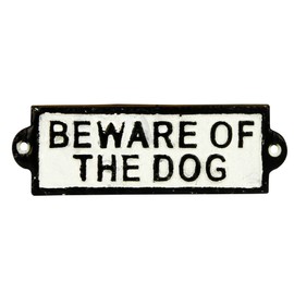 Kreatif Kraft 83501 'Beware of The Dog' Cast Iron Sign
