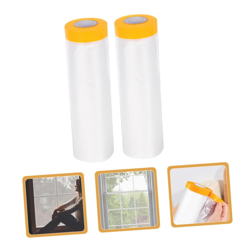 Gadpiparty Window Insulation Film 2 Rolls Draft Stopper Frosted Sticker