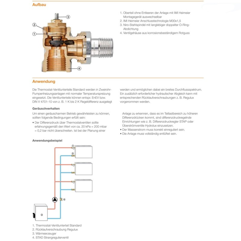 HEIMEIER HEIMTHEVN12 1/2-inch Thermostat Valve