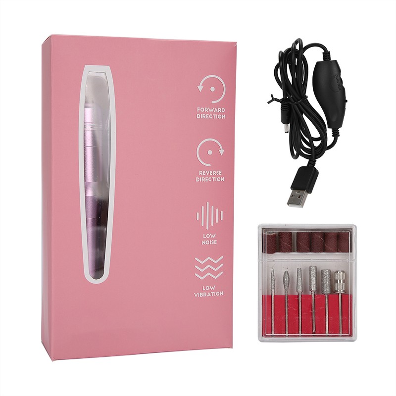 20000RPM USB Portable Electric Nail Drill Pen Machine Nail Grinding