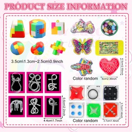 UOY Advent Calendar Puzzle Games, 24 Days Small Gifts for Advent Calendar Children with Puzzle, Puzzle Games Christmas Calendar Small for Advent Calendar Children