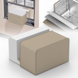 Powrocket Window Air Conditioner Cover for U-Shaped Window AC Units,3 Layers Waterproof Window Air Conditioner Covers,Insulation Winter Window AC Cover for Outdoor AC Unit
