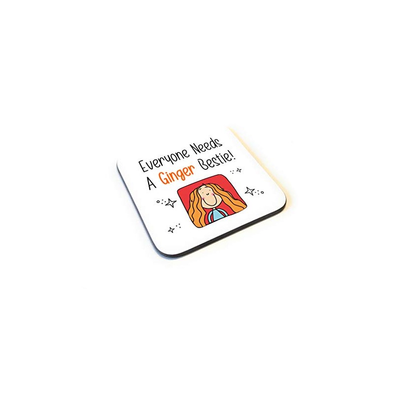 Cute Cartoon Style Everyone Needs A Ginger Bestie Wooden Drinks