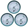 PRITOK Analogue Thermometer Hygrometer 2-in-1: Pack of 3 Mini Thermo-Hygrometer