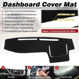 BLIBLIUNIT Dashboard Cover Dash Cover Mat Pad Carpet Custom Fit for Toyota 4Runner 1996 1997 1998 1999 2001 2002 (96-02 Black)