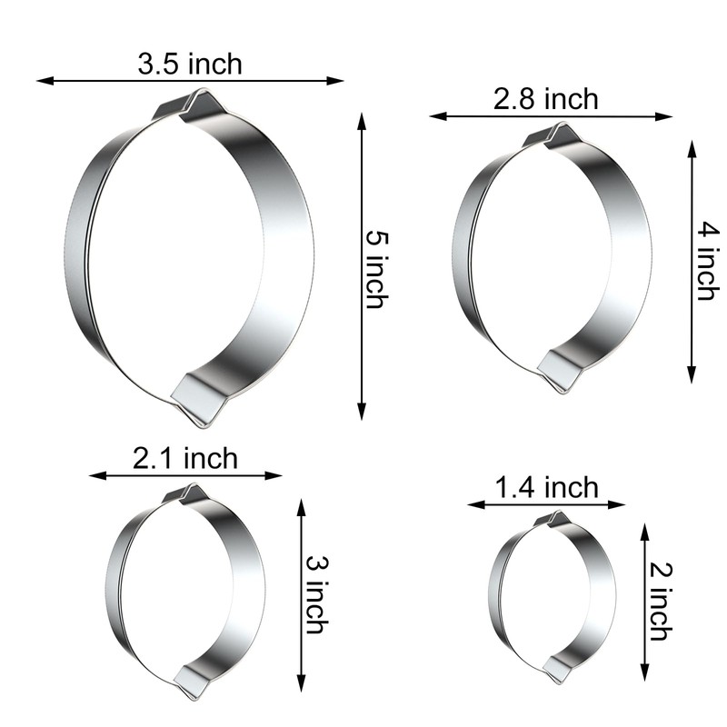 Lemon Cookie Cutter Set Large - 5 Inch, 4 Inch,