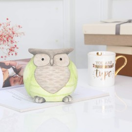 Topadorn Ceramic Owl Statue for Garden Décor,Garden Statue Figurine Tableshelp Ornaments Statues