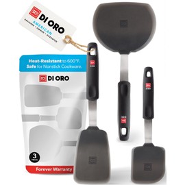 DI ORO Spatulas for Kitchen Use - Forever Warranty - 600°F Heat-Resistant Sil...