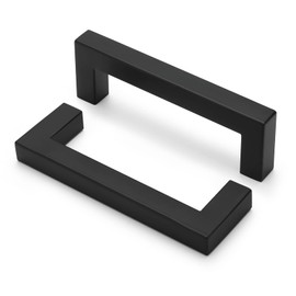 goldenwarm 6 Pack | 3.75" Cabinet Handle Black Drawer Pull for Kitchen Cabinet Handles Cupboard Door Handles