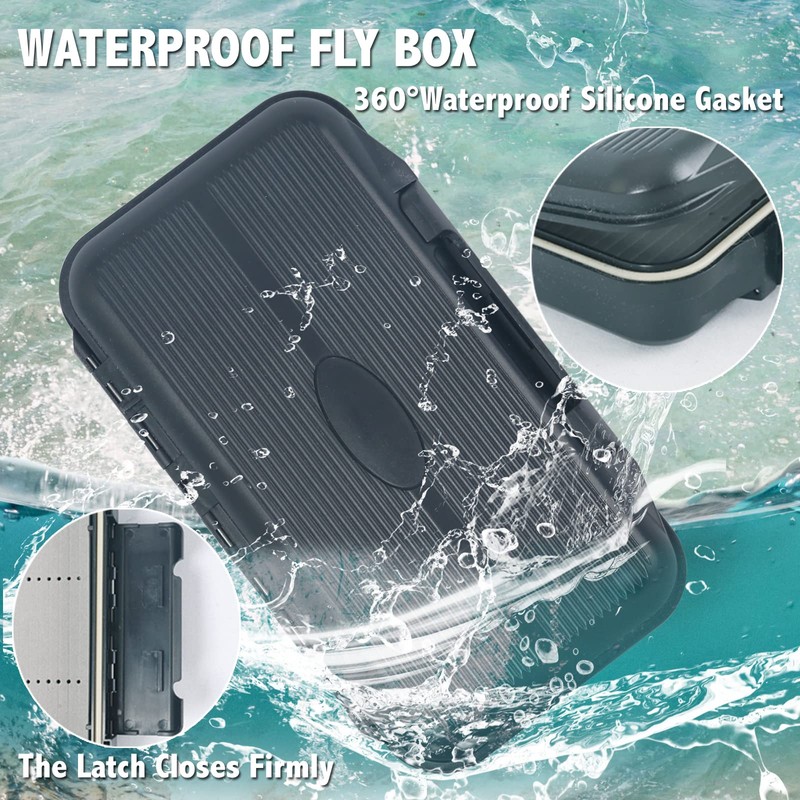 Maxcatch Streamer Fly Fishing Box Double Sided Waterproof Jig Box