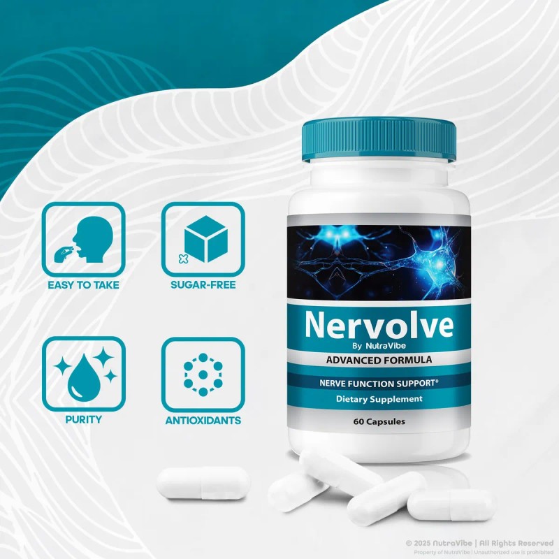 Nervolve Fórmula Clean Para Apoyo Nervioso Y Bienestar Set 3