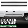 GRAND ORANGE Rocker Rust Covers Compatible with Chevy Avalanche Suburban